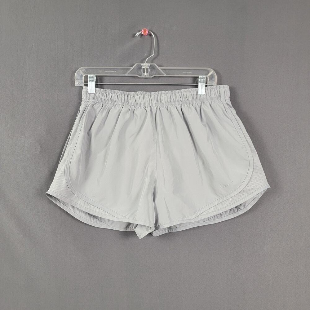 Nike Dri-FIT Shorts Womens XL Gray Running Athletic Lined Lightweight Activewear